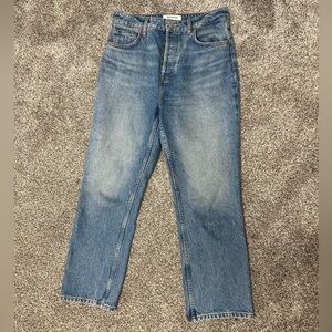 Reformation Cynthia High Rise Straight Cropped Jeans